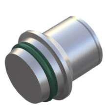 Blanking Plug with 24° Taper / O-Ring Size / Type: 35L Blanking Plug only Steel, Zinc/Nickel-Plated