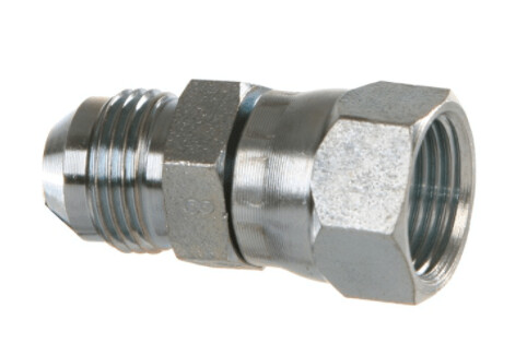 Straight Connector Male-Female Swivel 7/16 JIC x 9/16 JIC