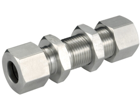 Straight Bulkhead Fitting Size / Type: 20S Lock & Union Nut, Cutting Ring Stainless Steel