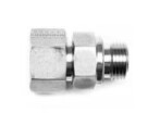 Straight Male Stud Fitting with 24° Taper / O-Ring Size / Type: 08L 1/4 BSP, Profile Sealing Steel, Zinc/Nickel-Plated