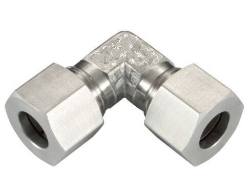 Equal Elbow Size / Type: 42L with Cutting Ring & Union Nut Steel, Zinc/Nickel-Plated