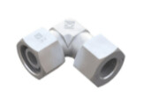 Adjustable Elbow (90°) with 24° Taper / O-Ring Size / Type: 10L with Cutting Ring & Union Nut Stainless Steel