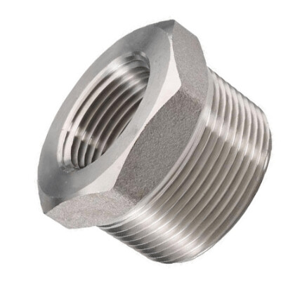 Straight Connector Male-Female Fixed 1 1/2 BSP x 1 NPT A4 Stainless Steel