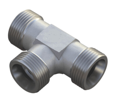Equal Tee Size / Type: 25S Fitting Body only Steel, Zinc/Nickel-Plated