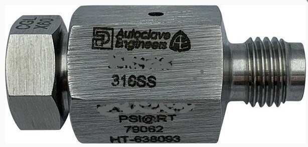 Parker Autoclave Engineers Male / Female Adapter - Medium Pressure 20,000 psi - JIC 4 Male