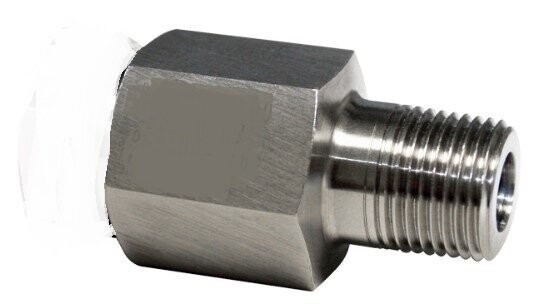 Parker Autoclave Engineers Male / Female Adapter Low Pressure 15,000 PSI - JIC 6 Male X 3/8 NPT Female