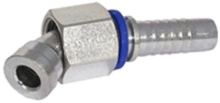 45° Swept Female Hose Insert 9/16 ORFS x 1/4 insert Slipback nut