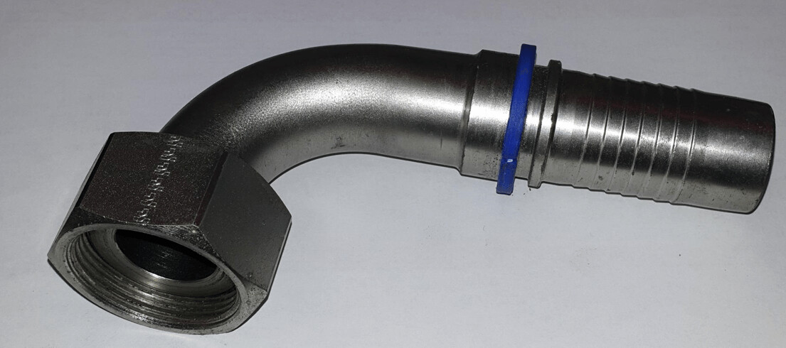 90° Swept Female Hose Insert 1 ORFS x 5/8 insert Slipback