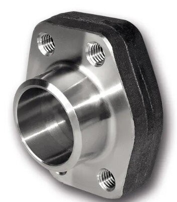 One-Piece Flange 6000 PSI Butt Weld Version Straight Metric High pressure Size: 1-1/2" Carbon Steel Blank Oiled