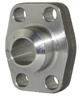 One-Piece Flange 6000 PSI Butt Weld Version Straight High Pressure, Size: 1-1/2" Carbon Steel Blank Oiled