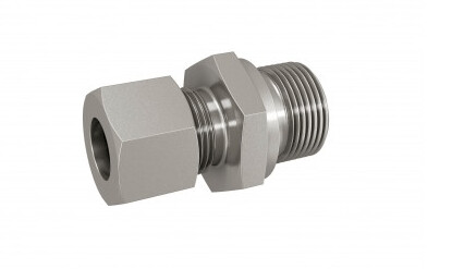 Male Stud Coupling Size / Type: 18L 1/2 BSP, Sealing Surface for Bonded Seal 60 degree cone With Cutting Ring & Union Nut Steel, Zinc/Nickel-Plated Male Stud Coupling Size / Type: 18L 1/2 BSP, Sealing Surface for Bonded Seal 60 degree cone With Cutting Ring & Union Nut Steel, Zinc/Nickel-Plated