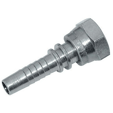 Straight Female Hose Insert 1 7/8 JIC x 1 1/2 insert 37° cone seat Crimped nut