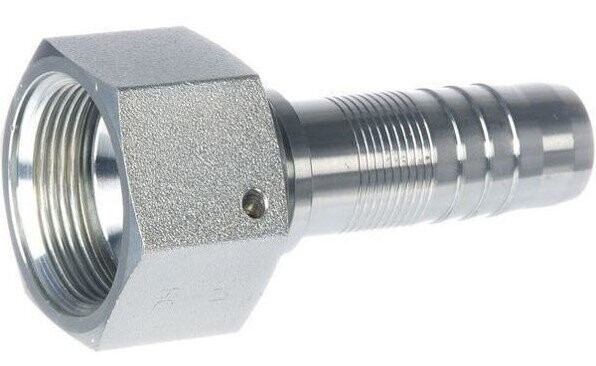 Straight Female Hose Insert 1 5/8 JIC x 1 1/4 insert 37° cone seat Swivel nut