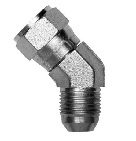 45° Compact Elbow Male-Female Swivel 1 5/8 JIC Forged Body Type