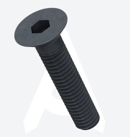 5/8"-11 UNC x 1.1/2" Socket Countersunk Screw - Black