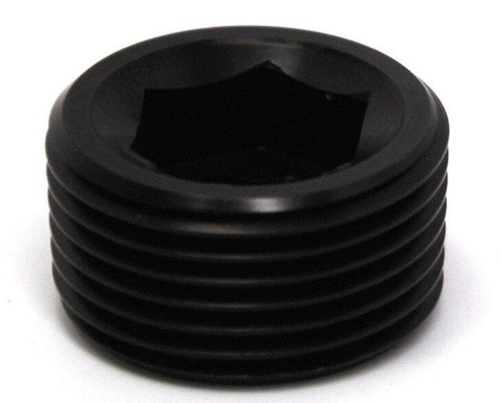 3/4" NPT Pipe Plug - Black
