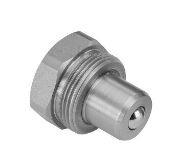 Quick Release Coupling Screw to Connect High Pressure Ball Male Size 10 3/8 NPTF Female Carbon Steel NBR+PU sealing