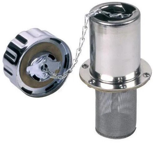 Bayonet Metal Filler Breather Cap made of Steel, z/n-plated Ø80mm - Not Lockable 10 µm Foam 100mm Metal Basket 100mm Metal Basket