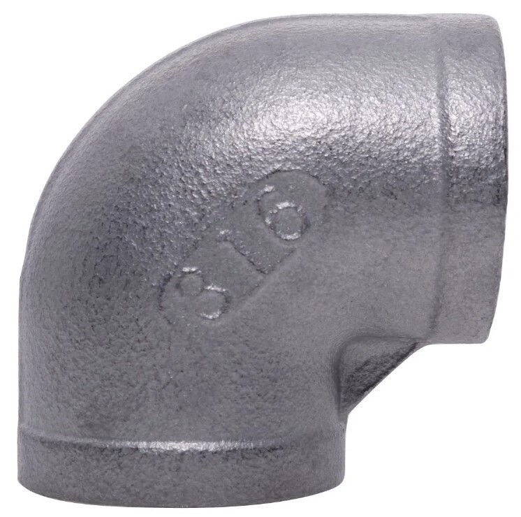 1" NPT ELBOW 90 FEMALE/FEMALE 150LB 316 STAINLESS STEEL