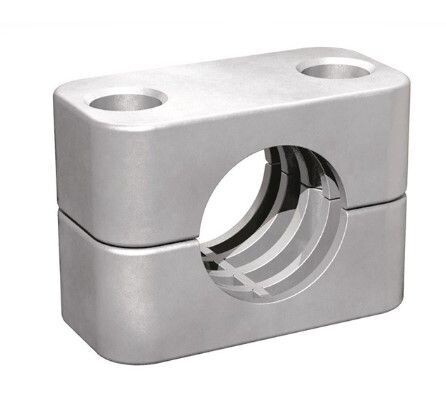 Clamp Body Size 1a Ø12mm Standard Series  White Polypropylene Profiled, with Initial Tension