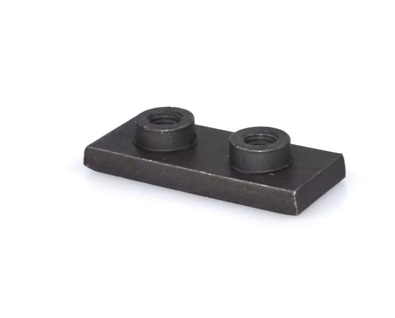 Weld Plate Standard Series Size 2 Carbon Steel, Phosphated