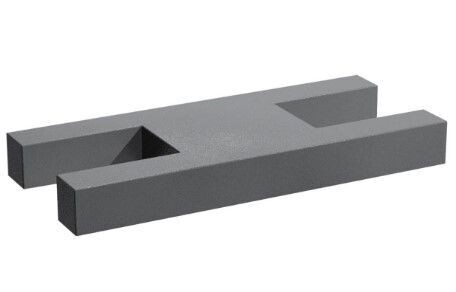 Safety Locking Plate Heavy Series Size 4S V2A Stainless Steel