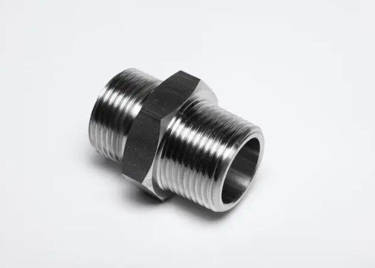 Straight Connector Male-Male 1 BSP x 1 NPT A4 Stainless Steel