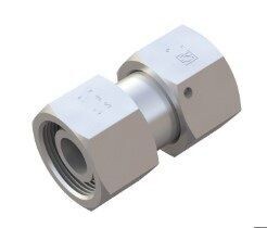 Straight Fitting with 24° Taper / O-Ring Size / Type: 08S Steel, Zinc/Nickel-Plated