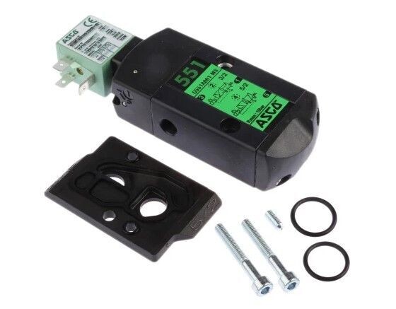 EMERSON – ASCO 3/2, 5/2 Pneumatic Solenoid Valve - Pilot/Spring G 1/4 551 Series 230V ac