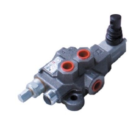 BUCHER 1 BANK 3/8 BSP, 40 L/MIN DOUBLE ACTING SPRING RETURN LEVER OPERATED HYDRAULIC MONOBLOCK VALVE