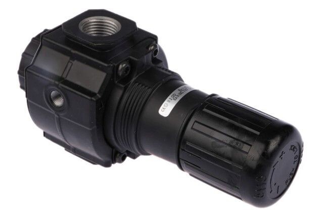 Norgren G 1/2 Pneumatic Regulator - R74G-4GK-RMN 0.3bar to 10bar, 1/2in, 20bar max c/w Norgren 4348-89 Panel Lock Ring