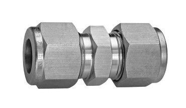 Superlok Stainless Steel 1/2" Tube Union, c/w Nut & Cutting Ring