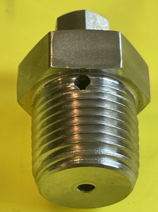 1/2" Male NPT  Bleed Valve 10,000 PSI Vent Purge Cap. S/S