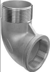 1 1/2" NPT MALE/FEM SWEPT 90, STAINLESS STEEL, 150LB