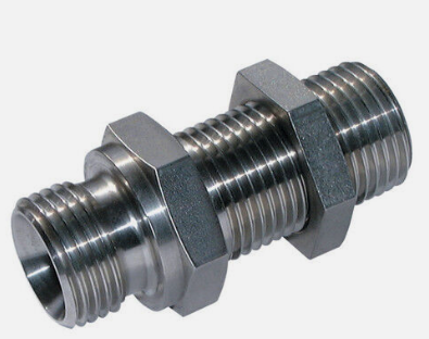 1/2" BSP MALE BULKHEAD C/W LOCK NUT STAINLESS STEEL