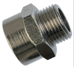 3/4" BSP MALE X 1/2" BSP FEM FIXED. STAINLESS STEEL