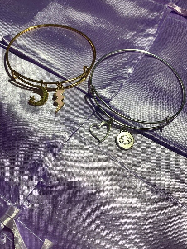Set of Two Bangles, Two Charms