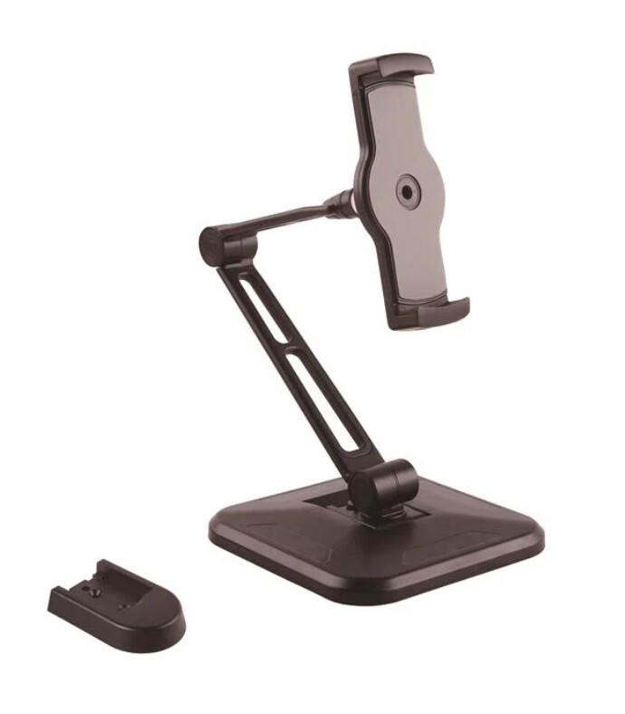 Adjustable Tablet Stand with Arm - Pivoting - Wall-Mountable