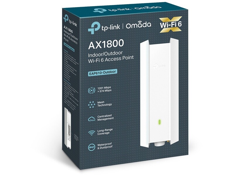 TP-Link AX1800 Indoor/Outdoor WIFI 6 Access Point - EAP610 - OUTDOOR