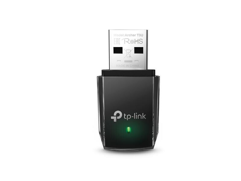 TP-Link T3U IEEE 802.11ac Dual Band Wi-Fi Adapter for Notebook