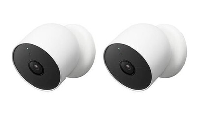 Google Nest Cam Battery Pro, Indoor/Outdoor Battery, 2-Pack, White (GA01894-CA)