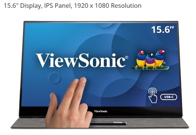 Viewsonic 15.6" Display, IPS Panel, 1080P - TD1655