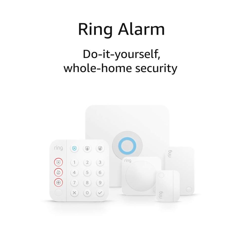 Ring Alarm Security System 5 Piece Kit (2nd Gen), Works with Alexa