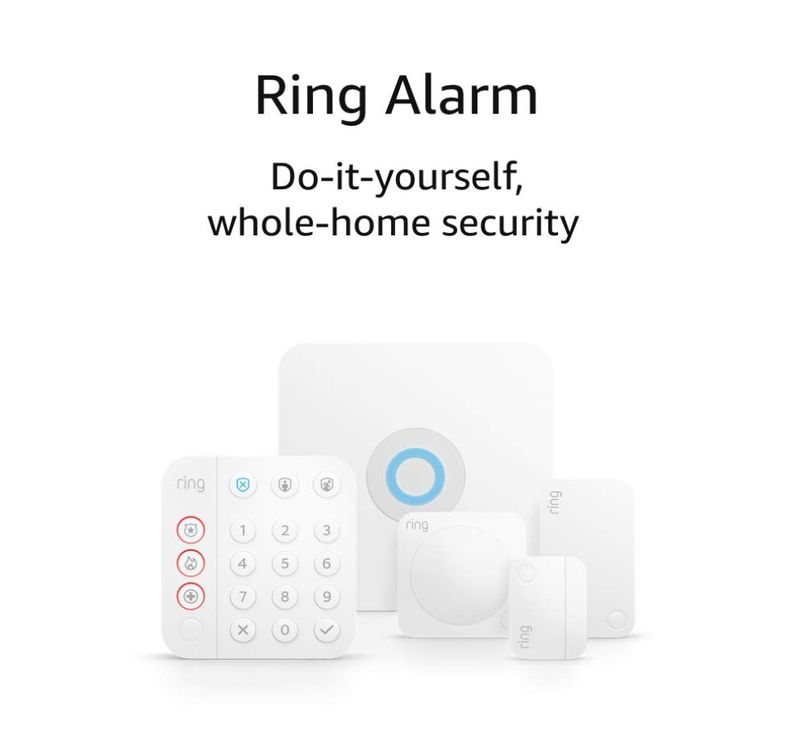 Ring Alarm Security System 5 Piece Kit (2nd Gen), Works with Alexa