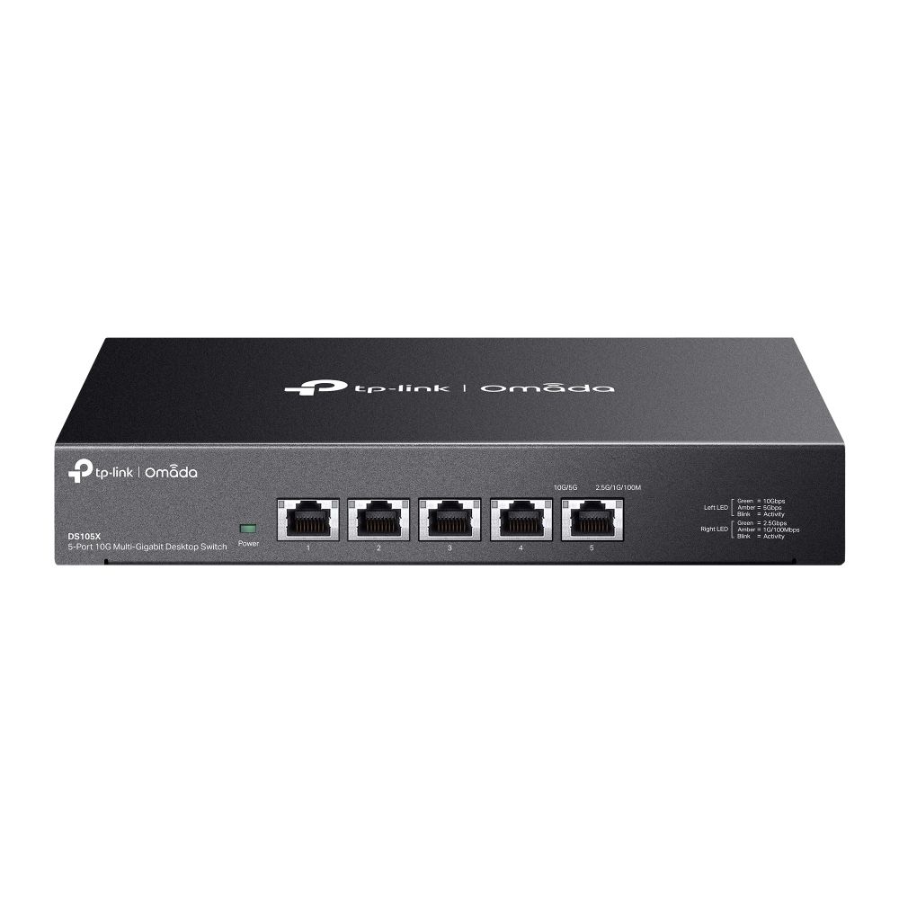 TP-Link DS105X Omada 5-Port 10G Unmanaged Desktop Switch