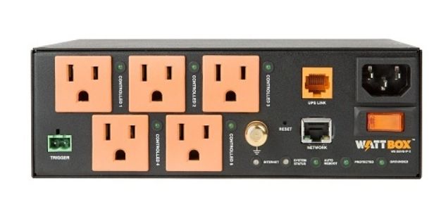 WattBox WB-300VB-IP-5 300 Series IP Power Conditioner (VersaBox) with OvrC Home, 5-Controlled Outlets