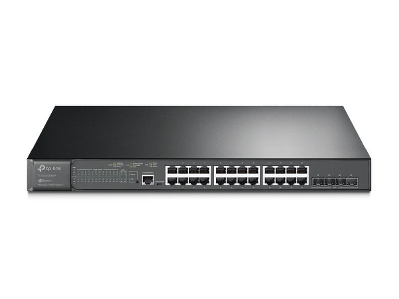 TP-Link JetStream 24-Port Gigabit PoE+ and 4-Port 10GE SFP+ L2+ Managed Switch  - TL-SG3428XMP