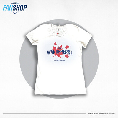 Maple Leaf T-Shirt Women's White/Red