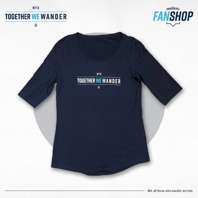 Together We Wander 3/4 Sleeve Shirt Women's XL