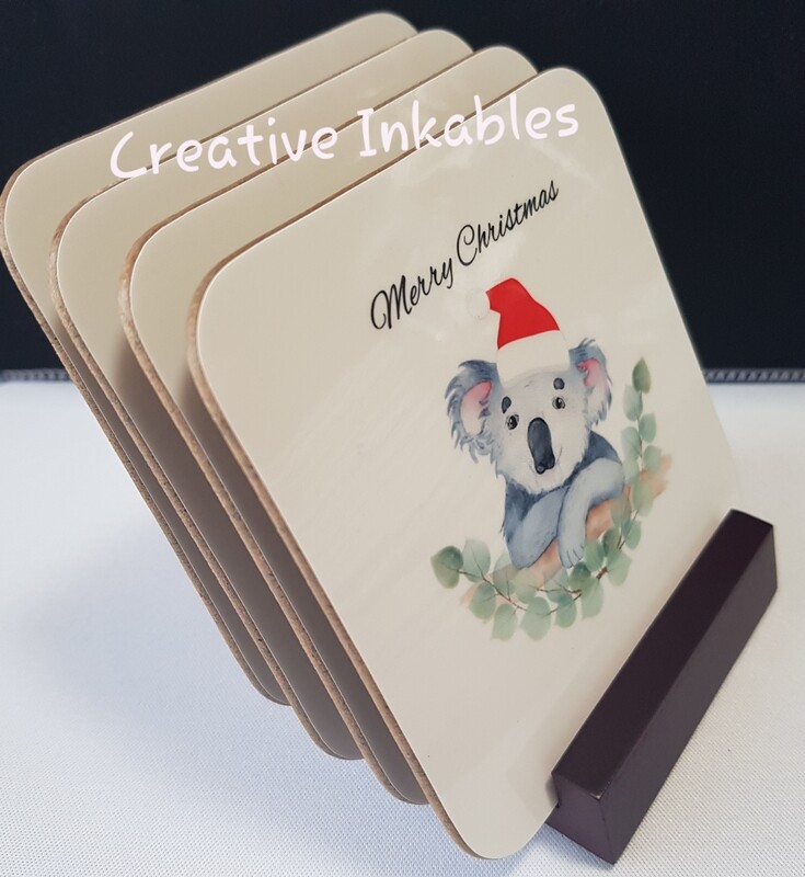 Coaster 4 Pack with stand
